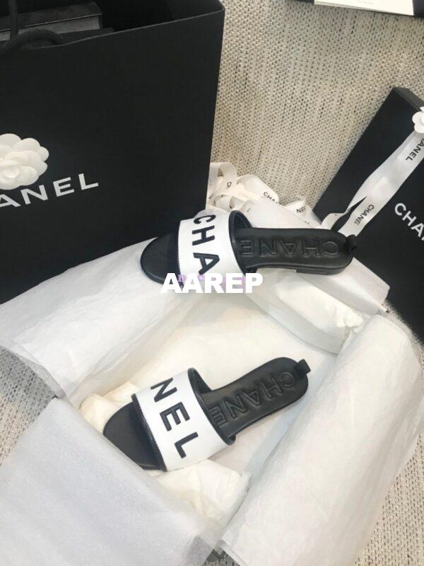 Replica Chanel 20AW Mules Lambskin G08229 White 12