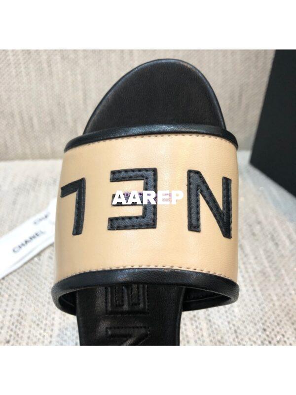 Replica Chanel 20AW Mules Lambskin G08229 Beige 8