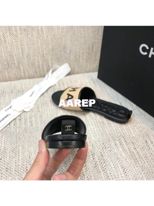 Replica Chanel 20AW Mules Lambskin G08229 Beige 11