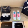 Replica Chanel Trainers Calfskin Sneakers G35934 Multicolor Pink