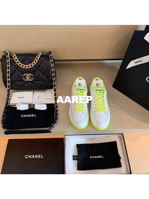 Replica Chanel Trainers Calfskin Sneakers G35934 Yellow
