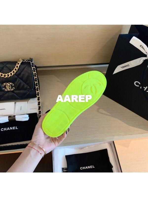 Replica Chanel Trainers Calfskin Sneakers G35934 Yellow 9
