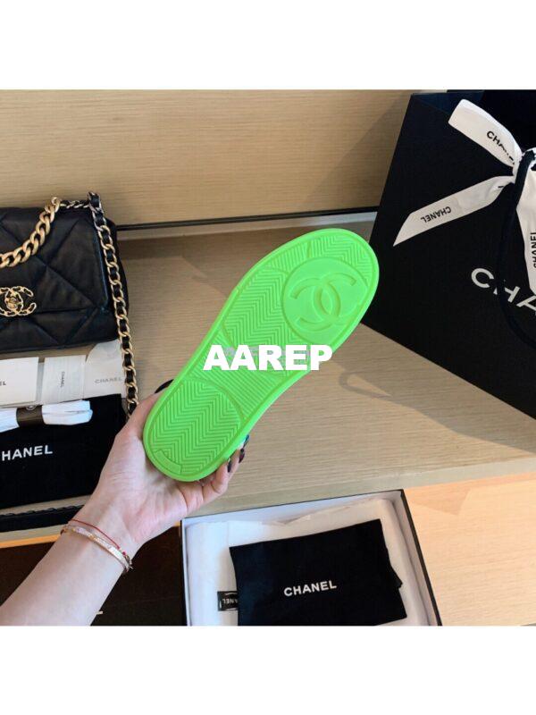 Replica Chanel Trainers Calfskin Sneakers G35934 Green 11