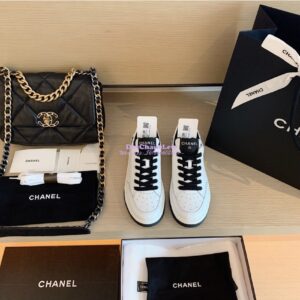 Replica Chanel Trainers Calfskin Sneakers G35934 Black