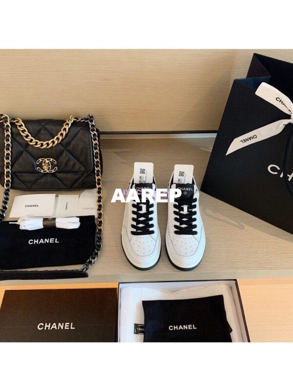 Replica Chanel Trainers Calfskin Sneakers G35934 Black 3