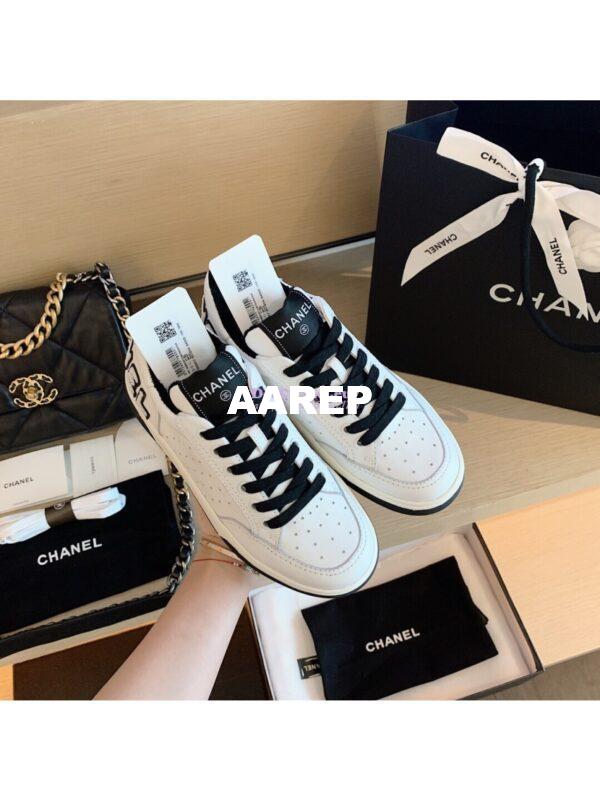 Replica Chanel Trainers Calfskin Sneakers G35934 Black 5