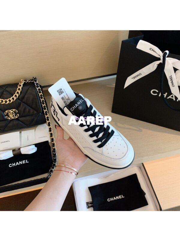 Replica Chanel Trainers Calfskin Sneakers G35934 Black 8