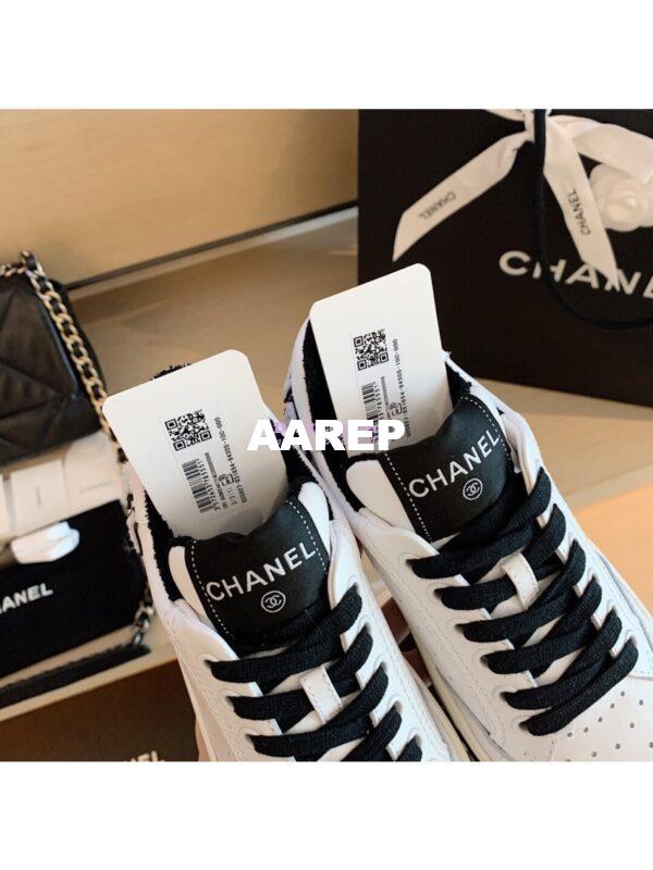 Replica Chanel Trainers Calfskin Sneakers G35934 Black 9