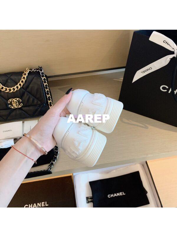 Replica Chanel Trainers Calfskin Sneakers G35934 White 8