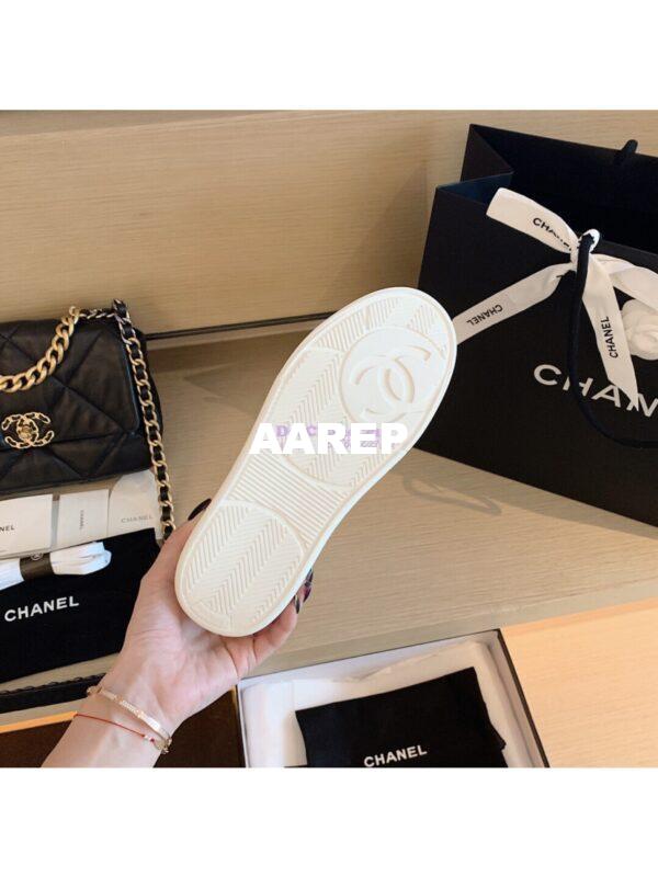 Replica Chanel Trainers Calfskin Sneakers G35934 White 9