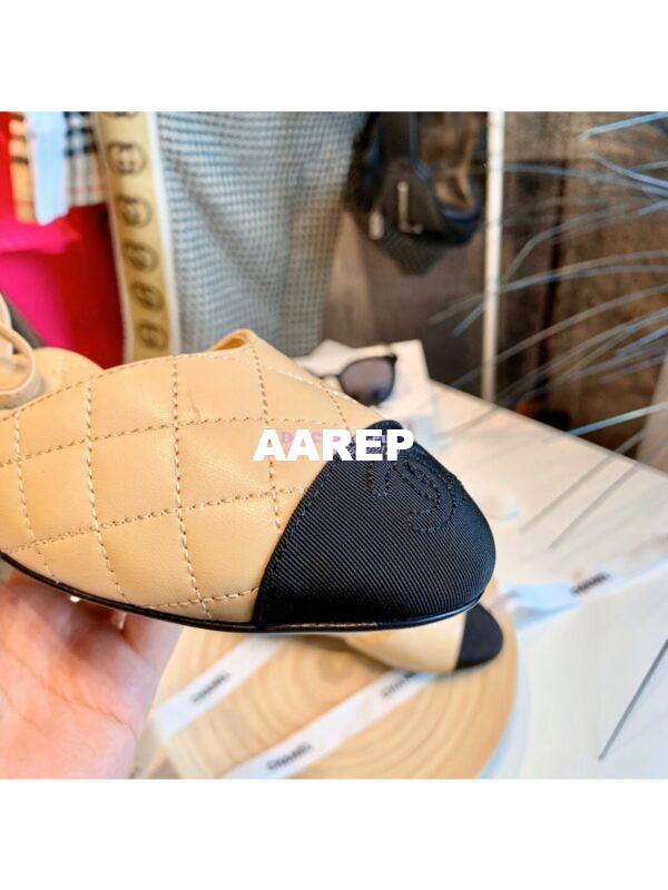 Replica Chanel Mary Janes G36048 Lambskin Beige 4