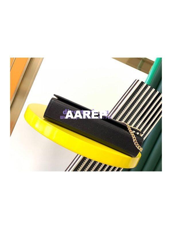 Replica YSL Saint Laurent Classic Medium Kate Satchel In Grained De Poudre Textured Leather Black 12