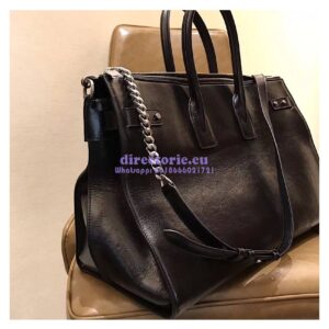 Replica YSL Saint Laurent Sac De Jour Souple 36 Duffle Bag In Black Moroder Leather