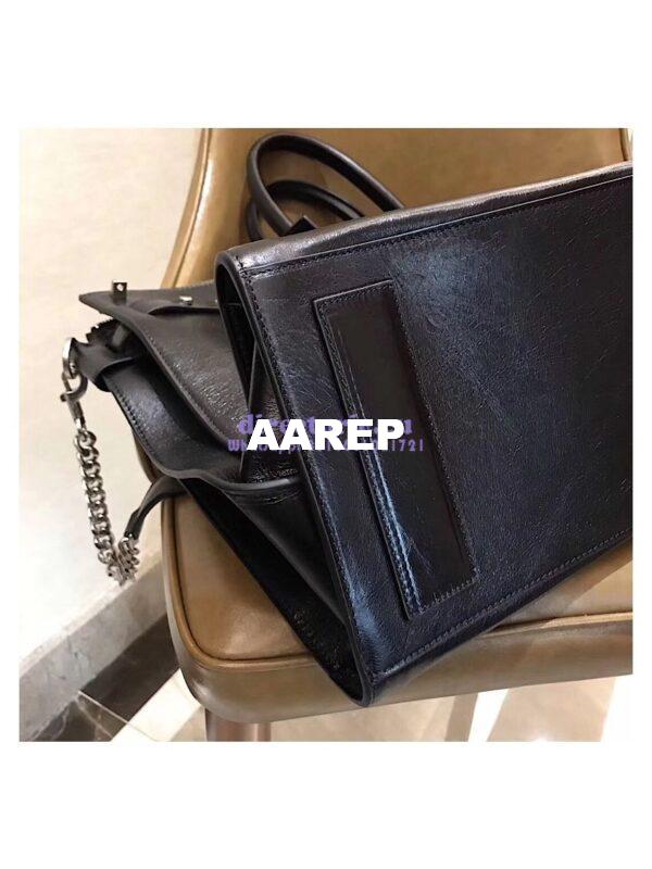 Replica YSL Saint Laurent Sac De Jour Souple 36 Duffle Bag In Black Moroder Leather 9