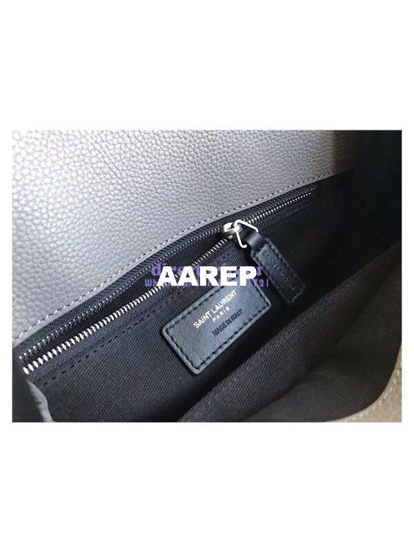 Replica YSL Saint Laurent Baby Sac De Jour Souple Duffle Bag In Grained Leather Grey 10