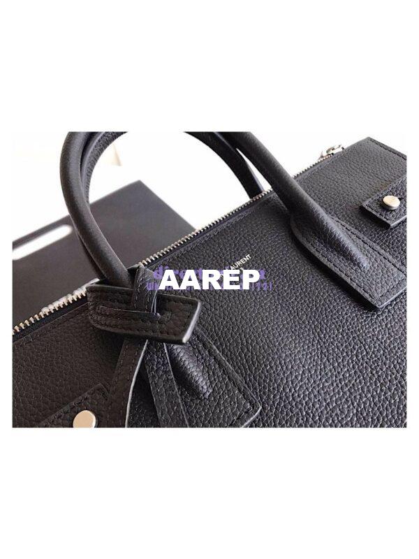 Replica YSL Saint Laurent Baby Sac De Jour Souple Duffle Bag In Grained Leather Black 5