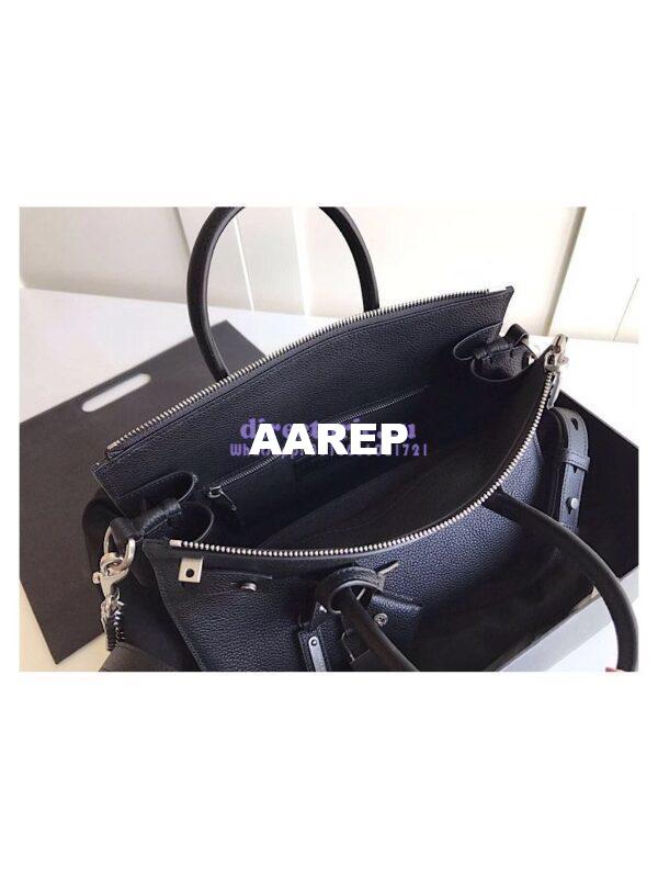 Replica YSL Saint Laurent Baby Sac De Jour Souple Duffle Bag In Grained Leather Black 6