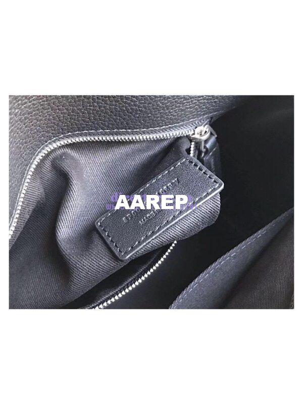 Replica YSL Saint Laurent Baby Sac De Jour Souple Duffle Bag In Grained Leather Black 7