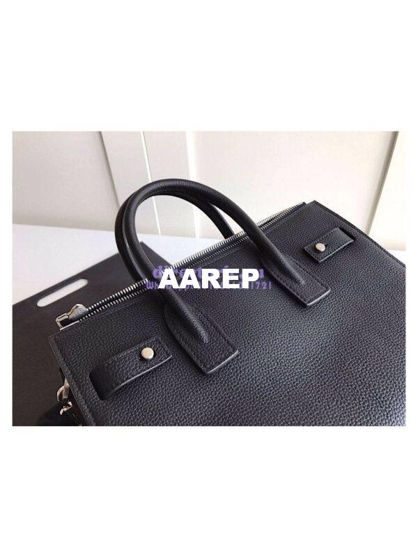 Replica YSL Saint Laurent Baby Sac De Jour Souple Duffle Bag In Grained Leather Black 9