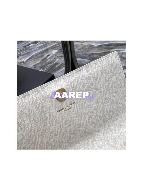 Replica YSL Saint Laurent Kate small chain bag in grain de poudre embossed leather 469390 White 11
