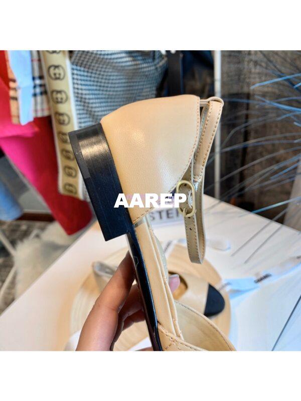 Replica Chanel Mary Janes G36048 Lambskin Beige 9