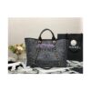 Replica Chanel Deauville Mixed Fibers Calfskin Shopping Bag A66941 White Gold 2