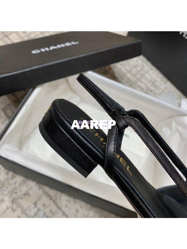 Replica Chanel Slingbacks Flat G35261 Lambskin Black 9