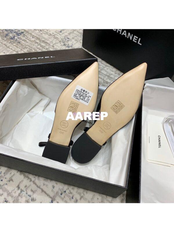 Replica Chanel Slingbacks Flat G35261 Lambskin Black 11