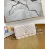 Replica Chanel Metallic Lambskin Gold New Magnetic Wallet On Chain WOC Bag AP0250 2