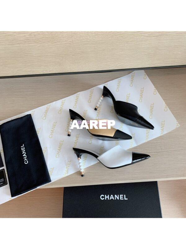 Replica Chanel Lambskin & Patent Calfskin G35540 Black 3