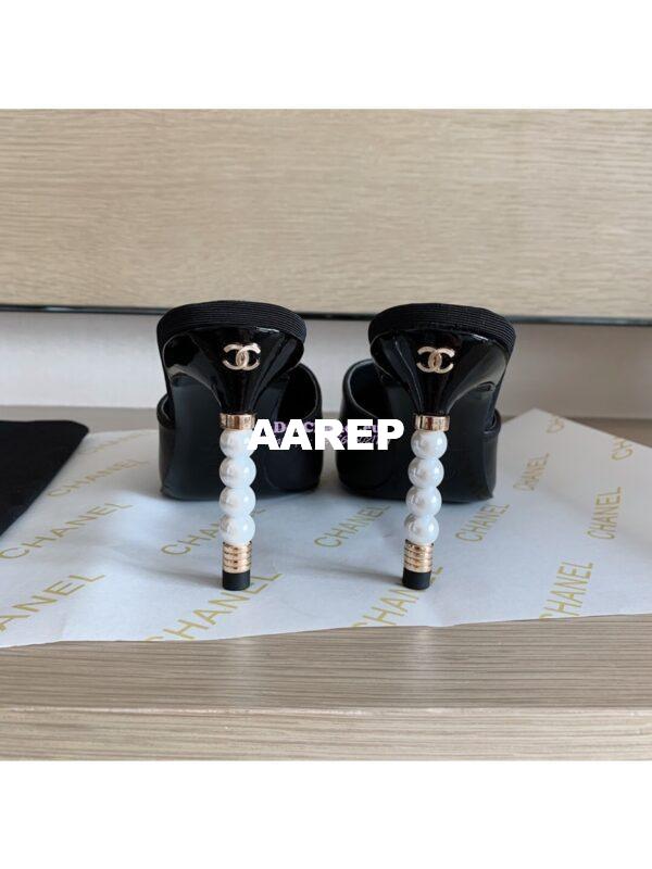 Replica Chanel Lambskin & Patent Calfskin G35540 Black 8