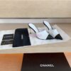 Replica Chanel Lambskin & Grosgrain G35540 Beige Black 2