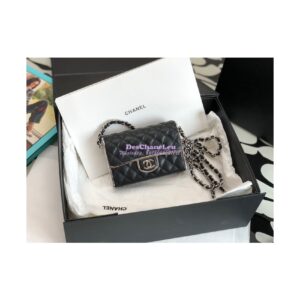 Replica Chanel 22A Small Evening Bag in Lambskin (Limited Edition) Black