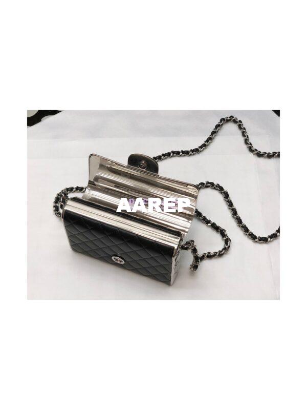 Replica Chanel 22A Small Evening Bag in Lambskin (Limited Edition) Black 8