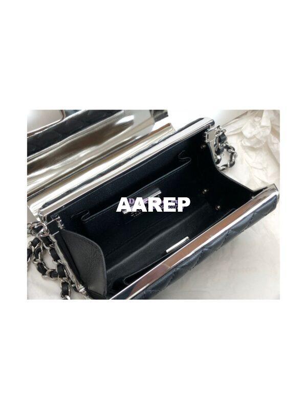 Replica Chanel 22A Small Evening Bag in Lambskin (Limited Edition) Black 10