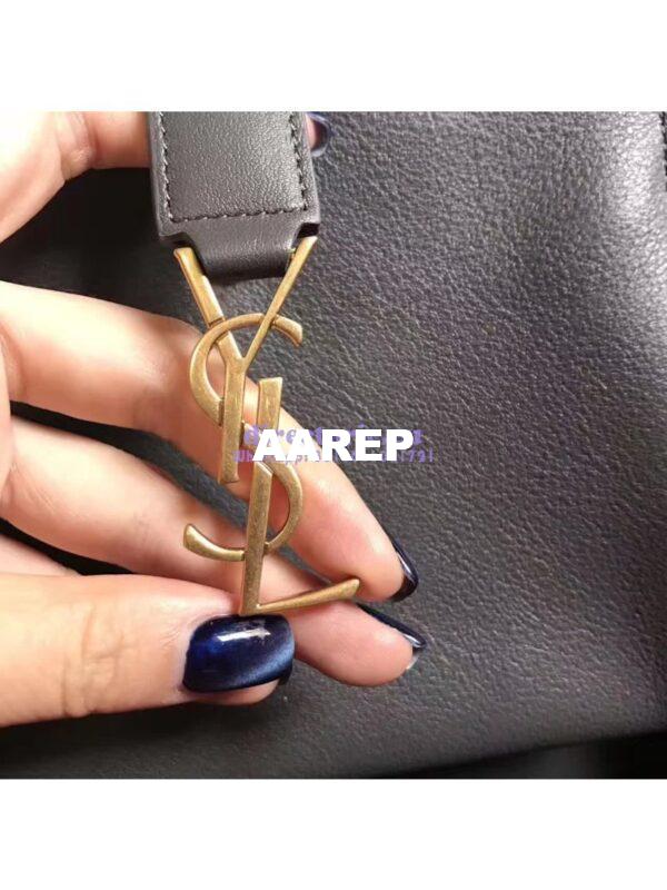 Replica YSL Yves Saint Laurent Toy Cabas Bag in Grey 6