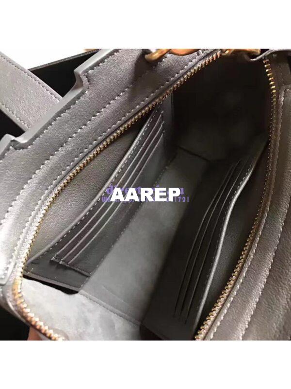 Replica YSL Yves Saint Laurent Toy Cabas Bag in Grey 7