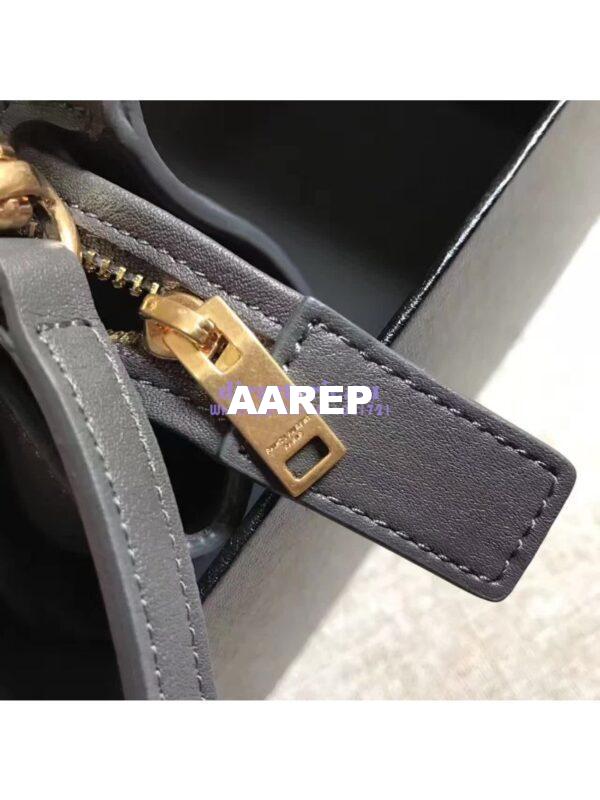 Replica YSL Yves Saint Laurent Toy Cabas Bag in Grey 8