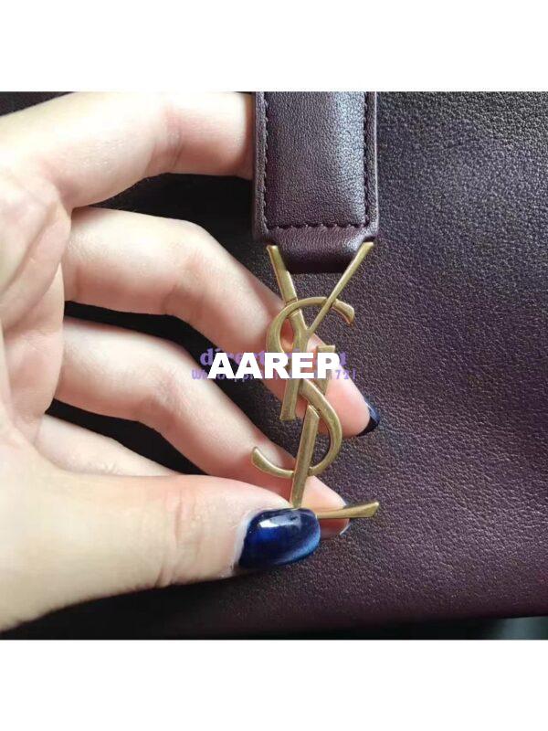 Replica YSL Yves Saint Laurent Toy Cabas Bag in Wine 6
