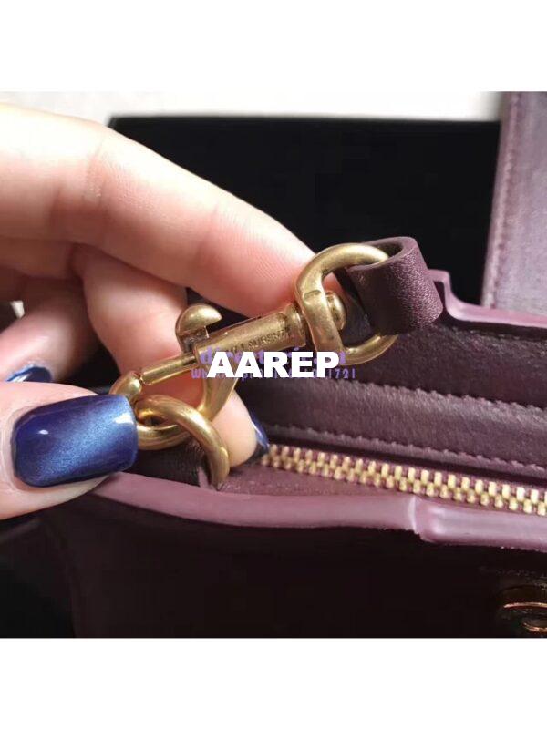 Replica YSL Yves Saint Laurent Toy Cabas Bag in Wine 8