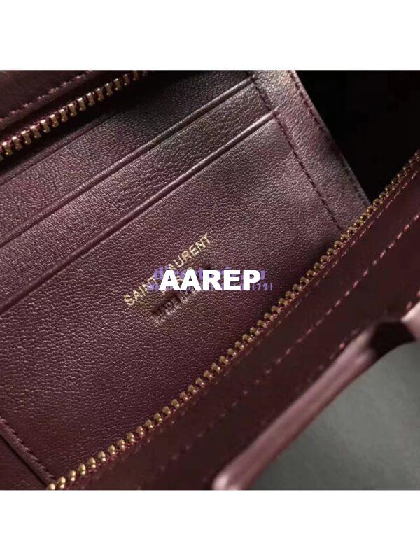 Replica YSL Yves Saint Laurent Toy Cabas Bag in Wine 11