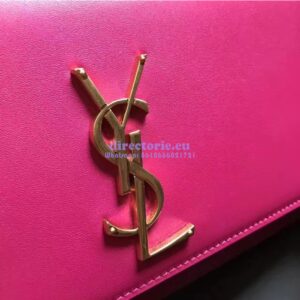 Replica YSL Classic Medium Monogram Saint Laurent Satchel In Rosy Smooth Calfskin Leather