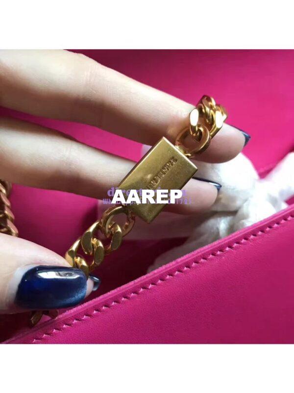 Replica YSL Classic Medium Monogram Saint Laurent Satchel In Rosy Smooth Calfskin Leather 11