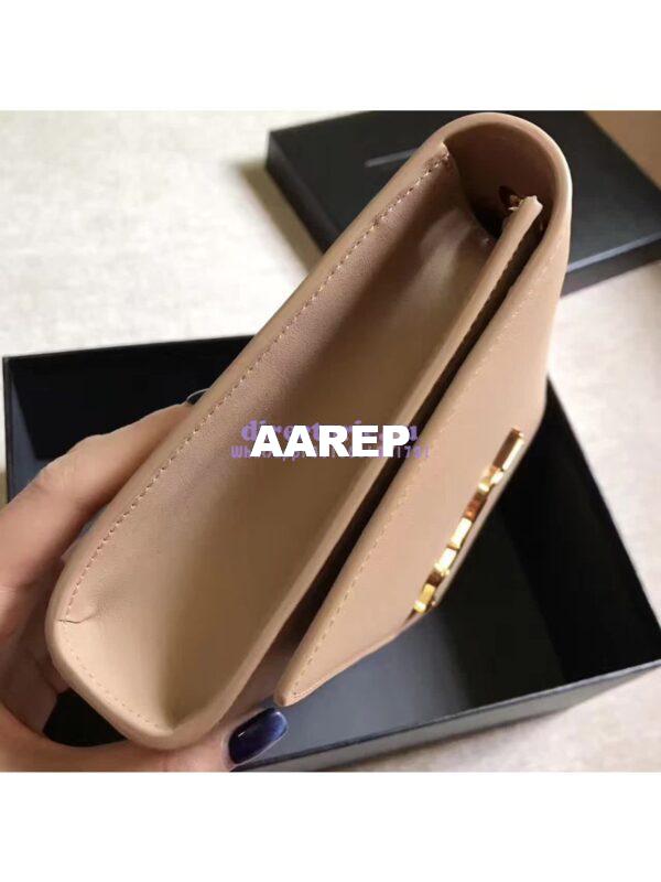 Replica YSL Classic Medium Monogram Saint Laurent Satchel In Beige Smooth Calfskin Leather 6