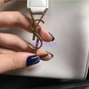 Replica YSL Yves Saint Laurent Toy Cabas Bag in White
