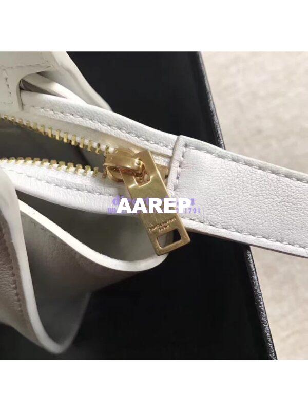 Replica YSL Yves Saint Laurent Toy Cabas Bag in White 7