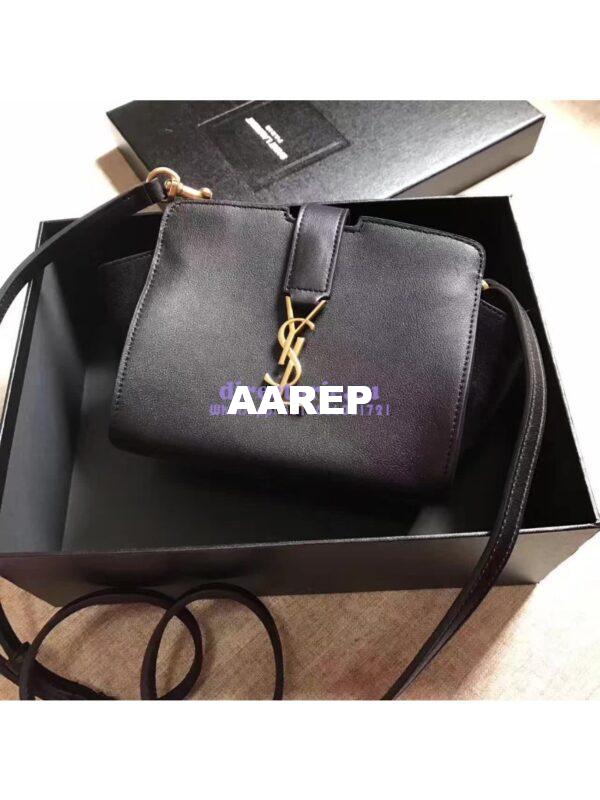 Replica YSL Yves Saint Laurent Toy Cabas Bag in Black 3