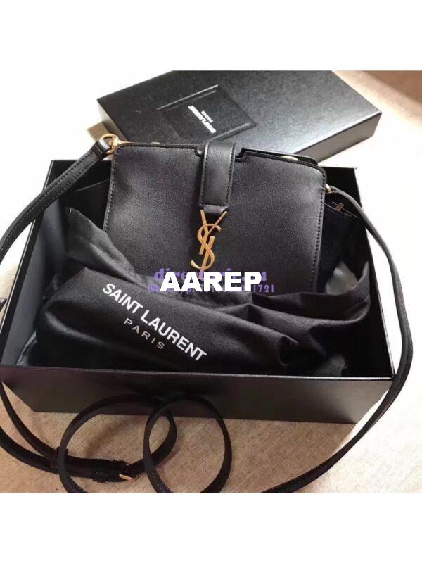 Replica YSL Yves Saint Laurent Toy Cabas Bag in Black 5