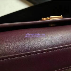 Replica YSL Classic Medium Monogram Saint Laurent Satchel In Wine Smooth Calfskin Leather