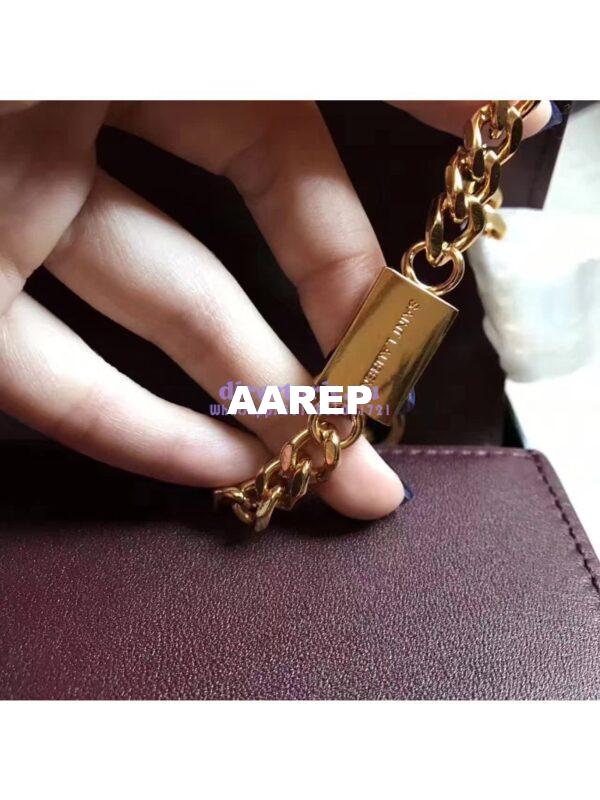 Replica YSL Classic Medium Monogram Saint Laurent Satchel In Wine Smooth Calfskin Leather 11